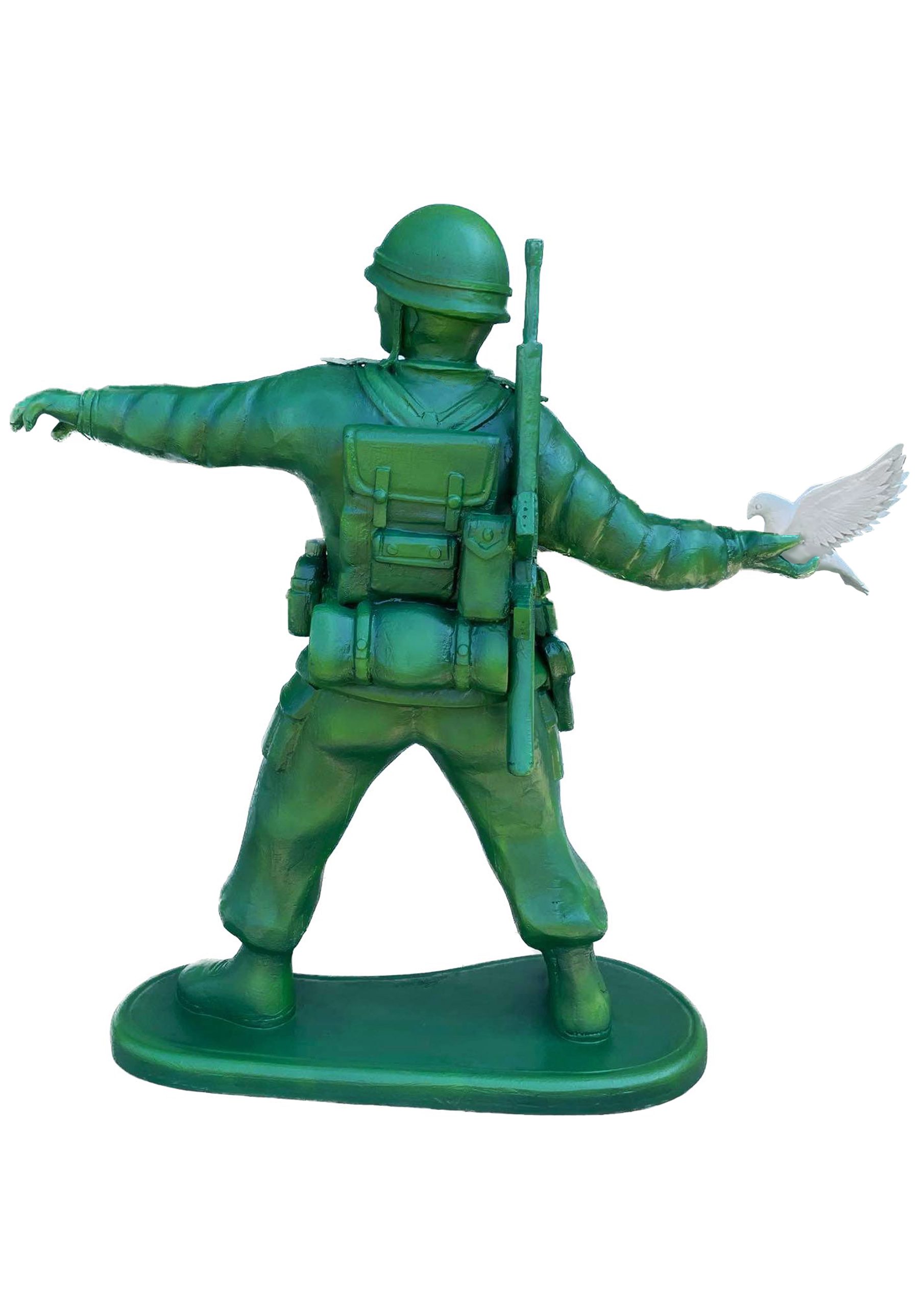 toy soldier sculpture back side